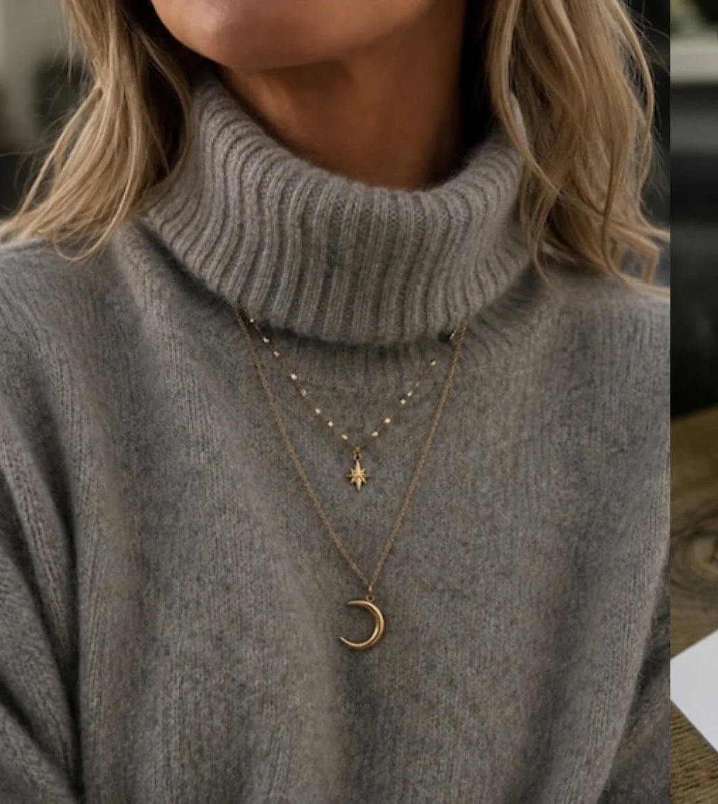 RETRO STAR DOUBLE NECKLACE