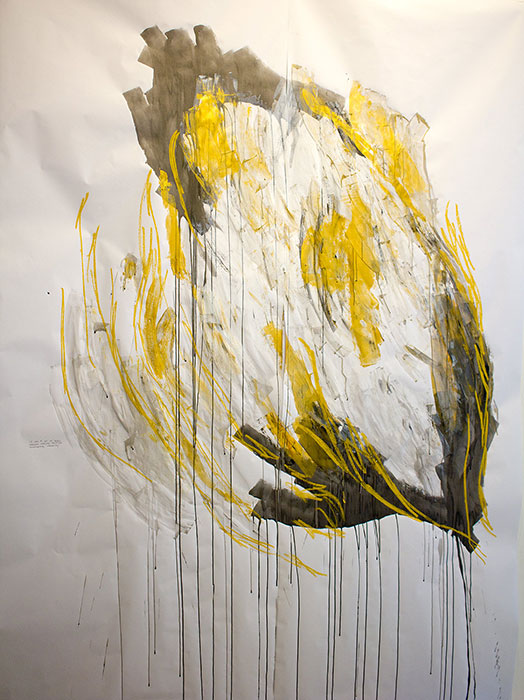 Domus aurea , performance drawing, 2017