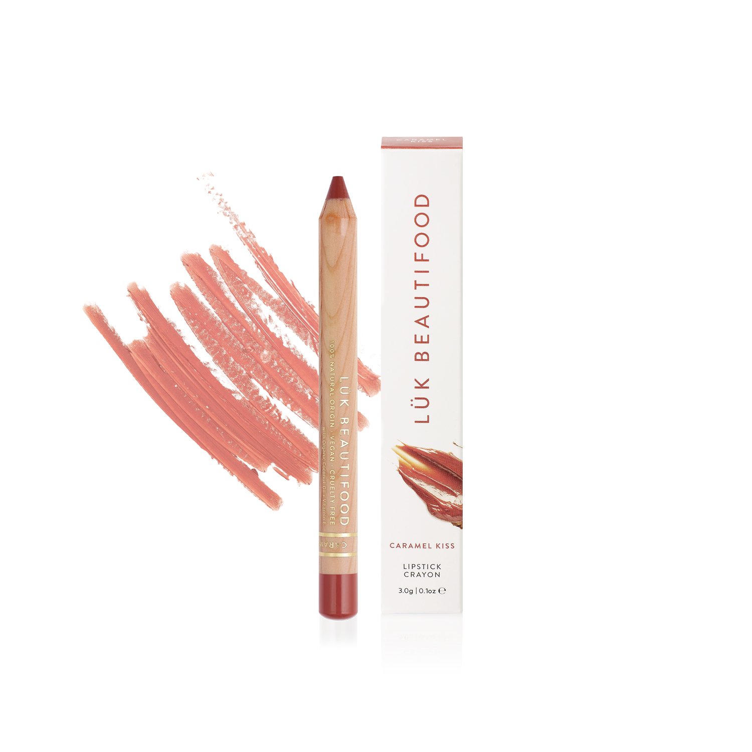 Natural Lipstick Crayon in Caramel Kiss