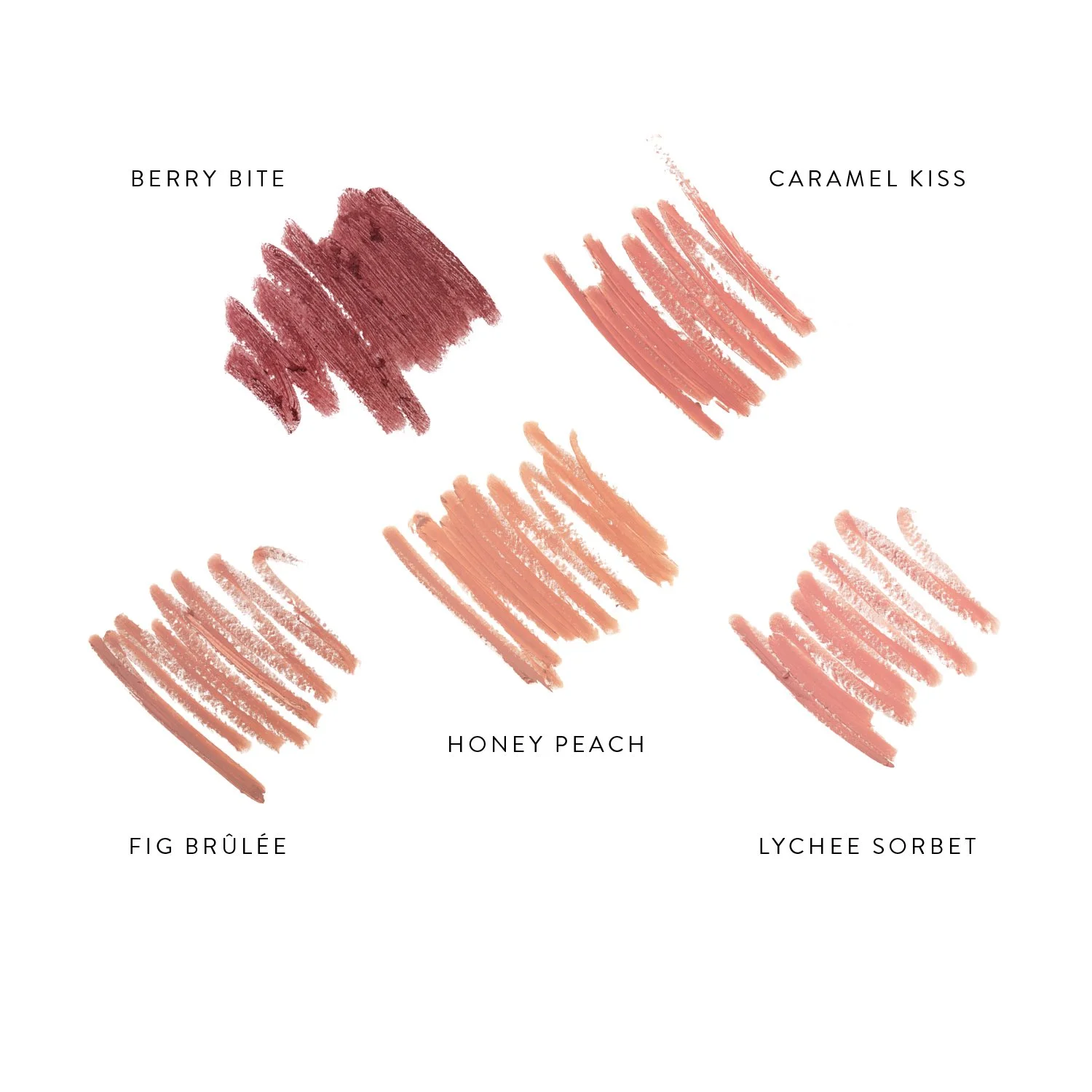 LUK Lipstick Crayon Swatches x 5.jpg