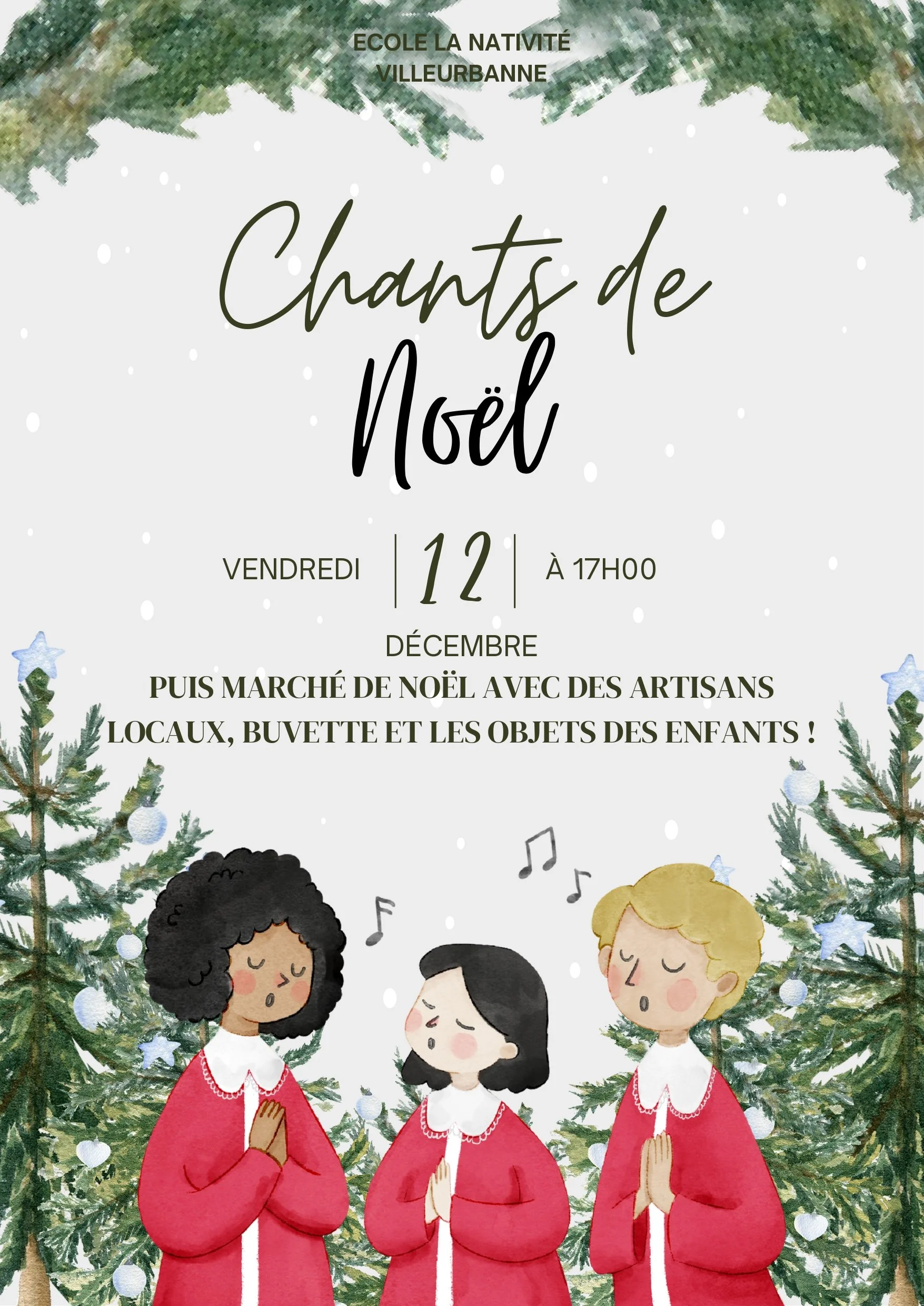 Marché de Noël et chorale