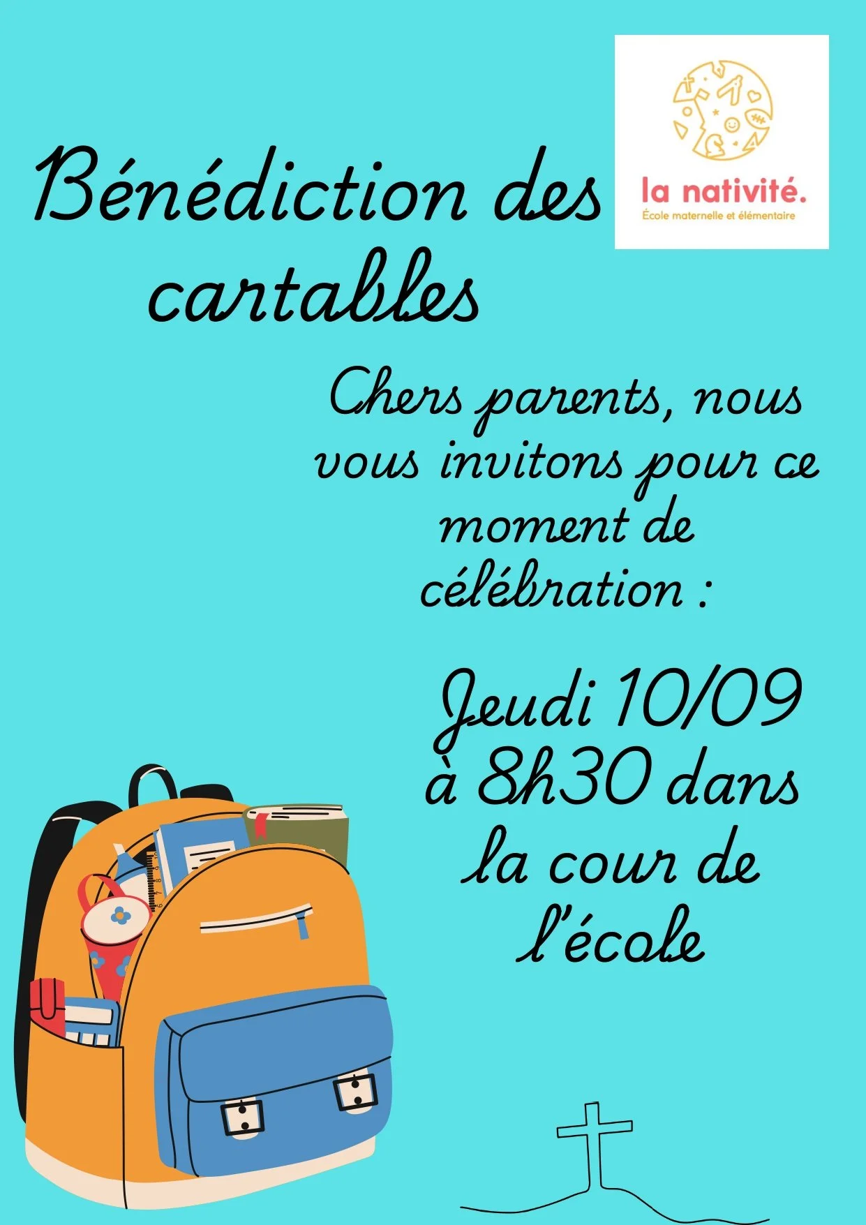 Célébration de bénédiction des cartables