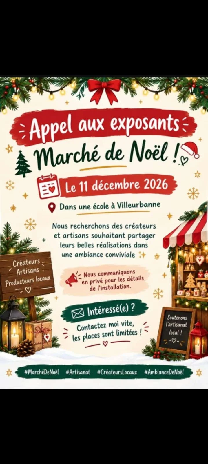 Marché de Noël - stands