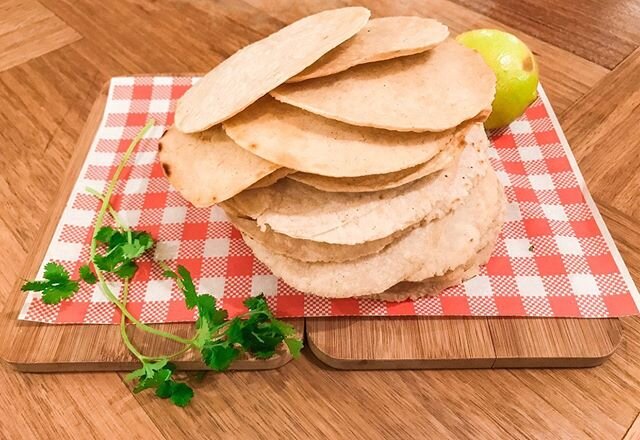 House made corn tortillas 🙌 a recipe and technique given to us from grandparents of one of our staff from the heart of Mexico. These things are delicious!