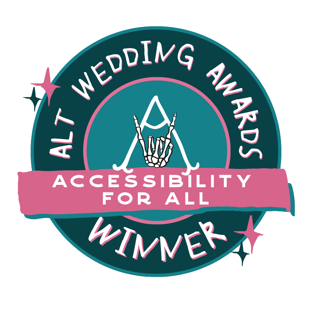 Alt Wedding Awards - Winner of the 'Accessibility For All' award.