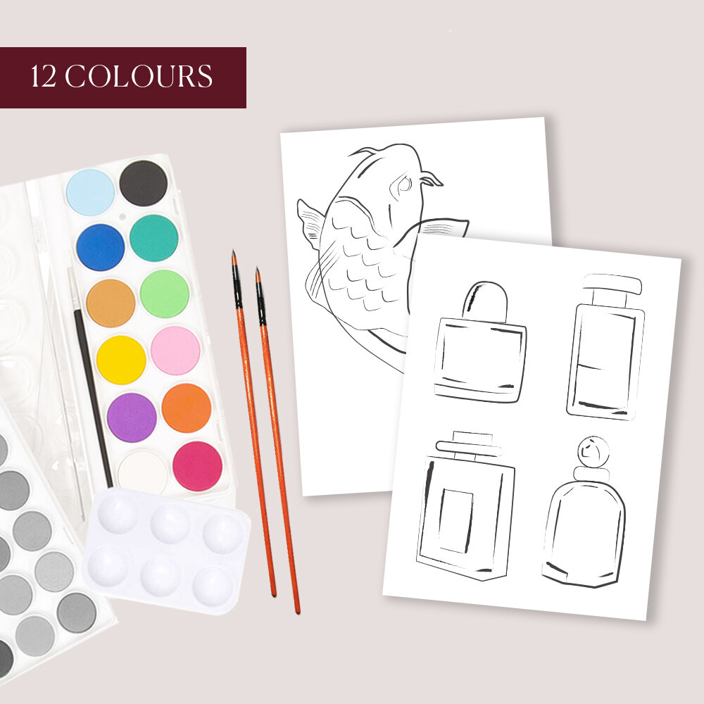 Watercolour Paint kit - 12 Colours