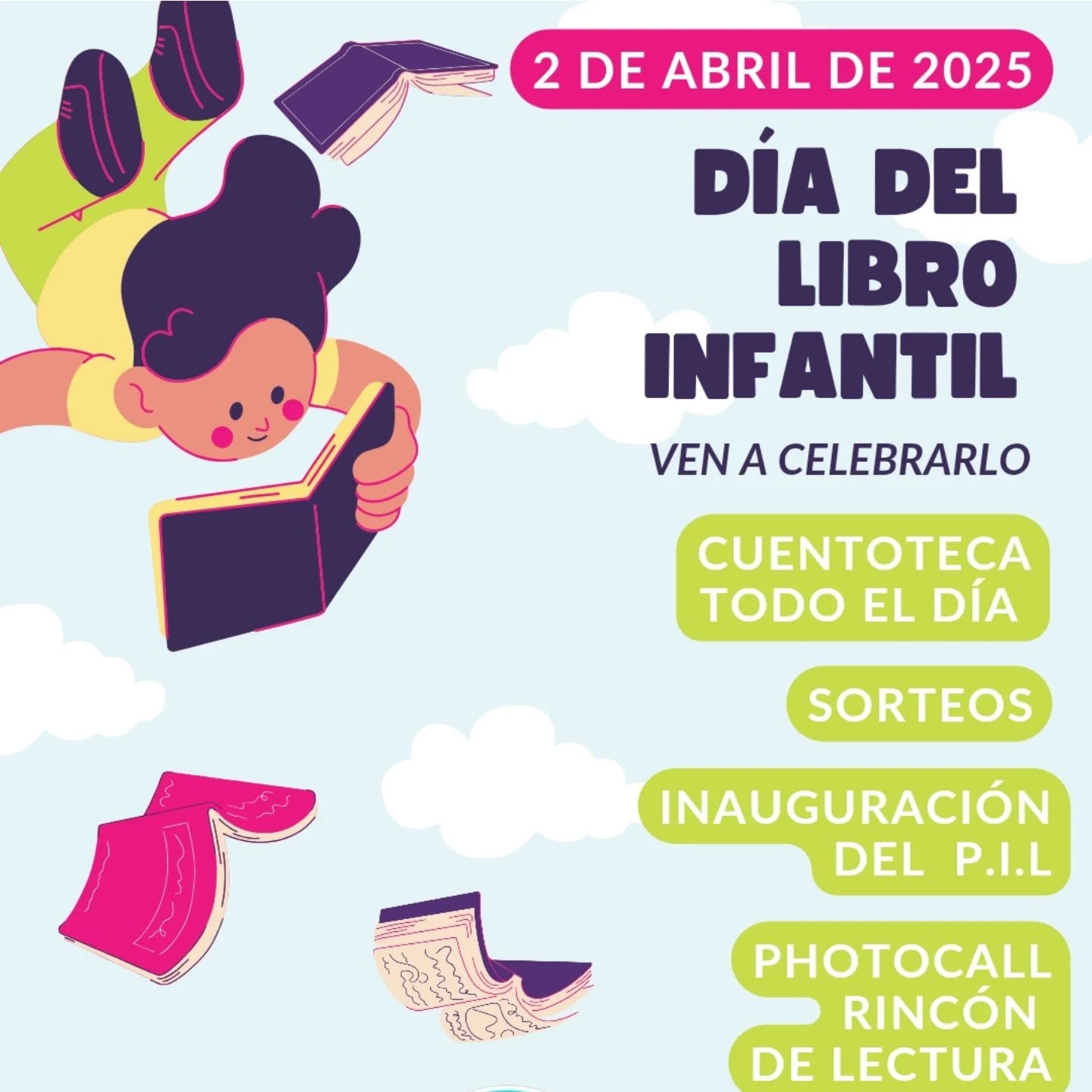 &iexcl;Ma&ntilde;ana, es ma&ntilde;ana!
El d&iacute;a del libro infantil y desde WOW familyshop queremos celebrarlo as&iacute; de bonito:

📚5% dto en TODOS los cuentos
⛺️Cuentoteca en nuestra zona de juego
📷Photocall con sorteos
📗Inauguraci&oacute