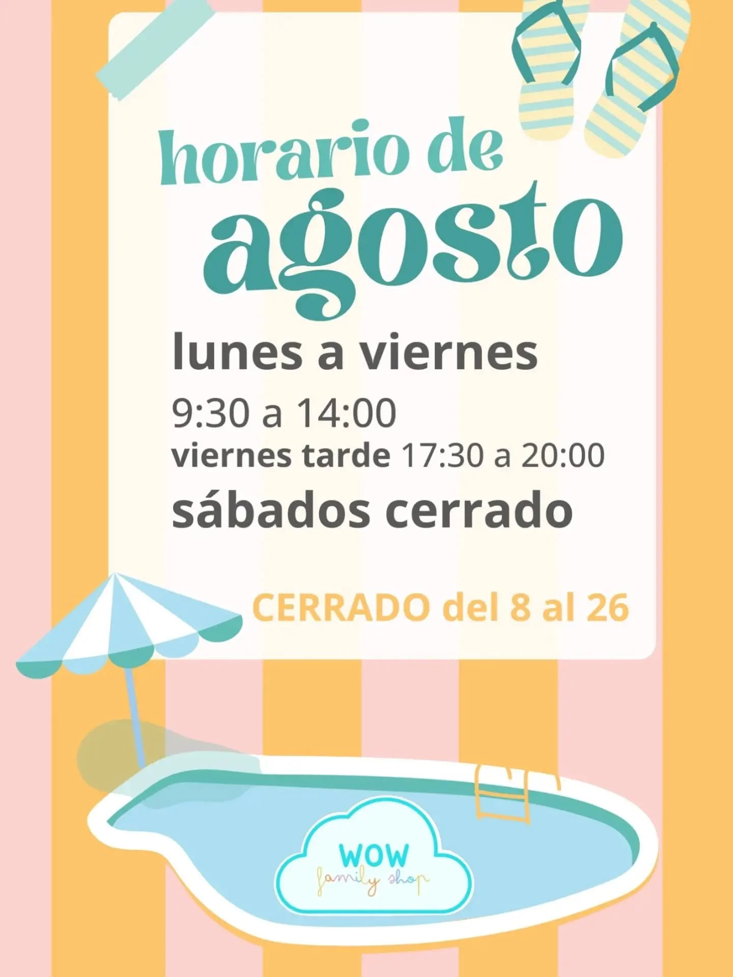 Si ten&eacute;is alg&uacute;n regalo pendiente, quer&eacute;is preparar la vuelta al cole o llevaros juegos, libros o manualidades para el verano... &iexcl;Os esperamos antes de vacaciones!

🌴Nos iremos a recargar pilas del 8 al 26 de agosto (ambos 