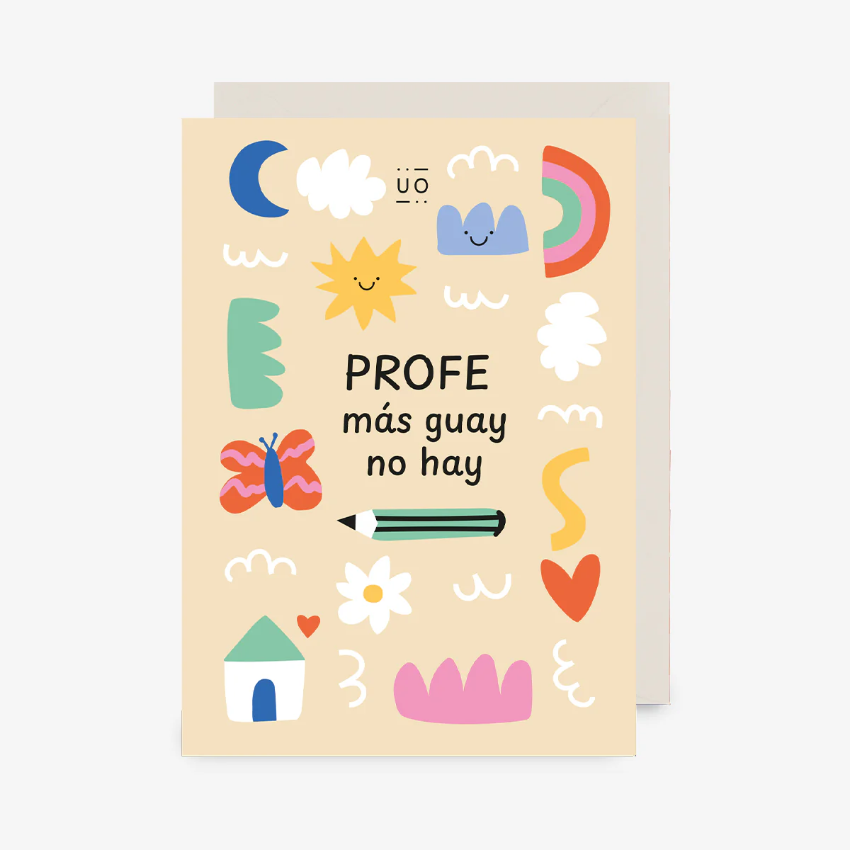 Tarjeta "Profe más guay no hay"