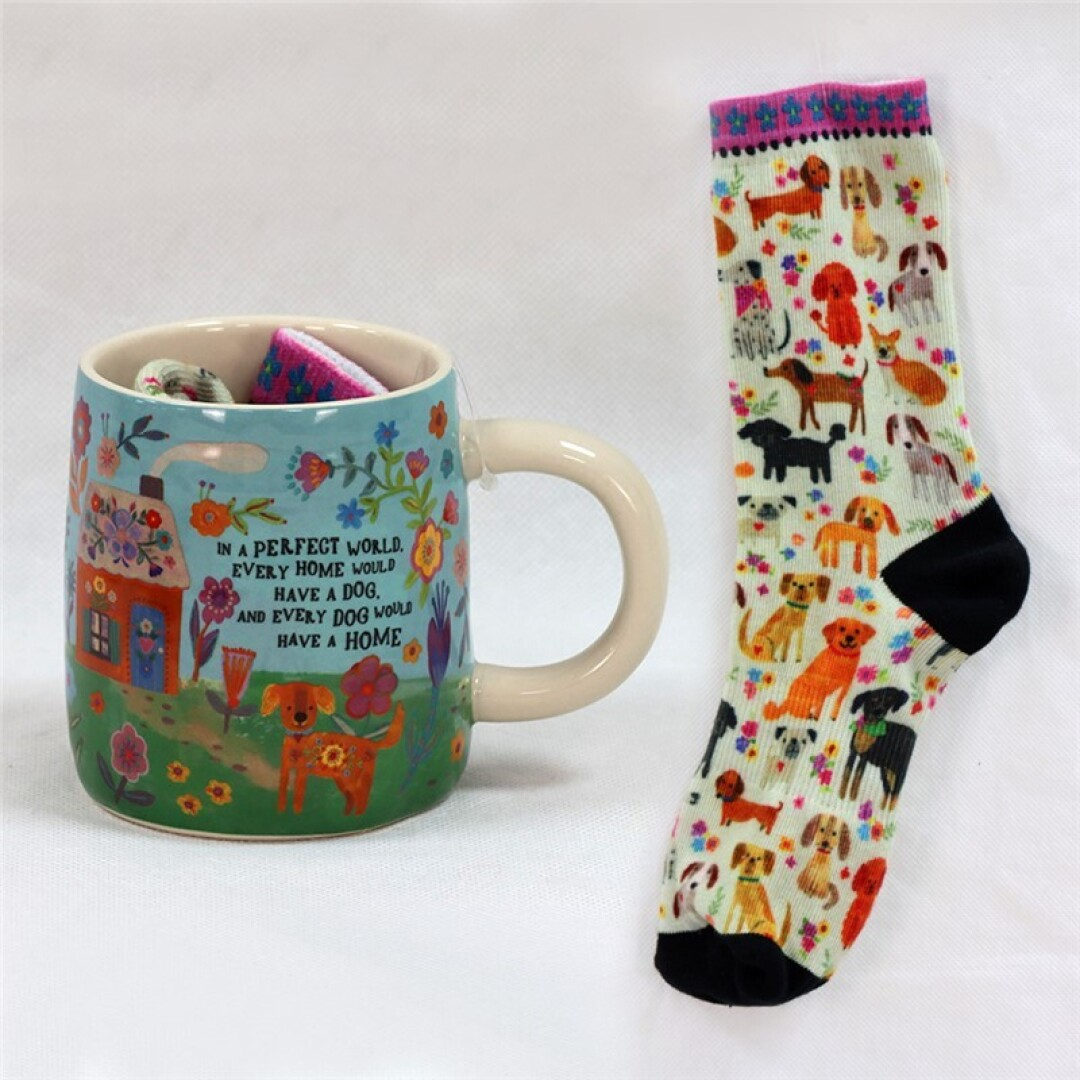 Taza con Calcetines Perrito