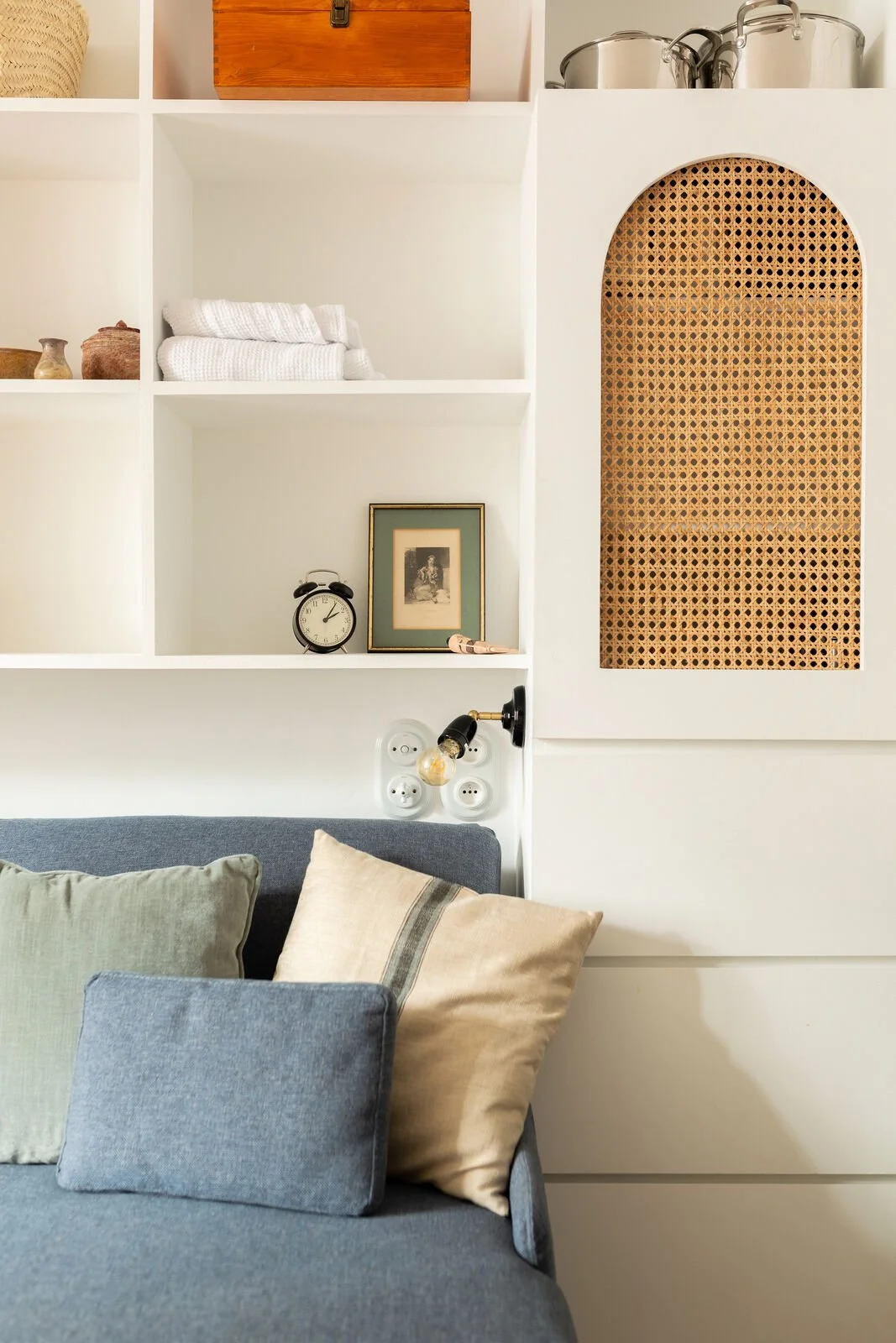 Niches arrondies et cannage