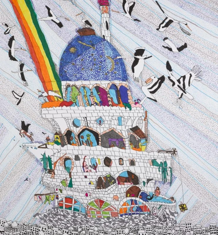 One of the artworks at the Autograph Exhibition