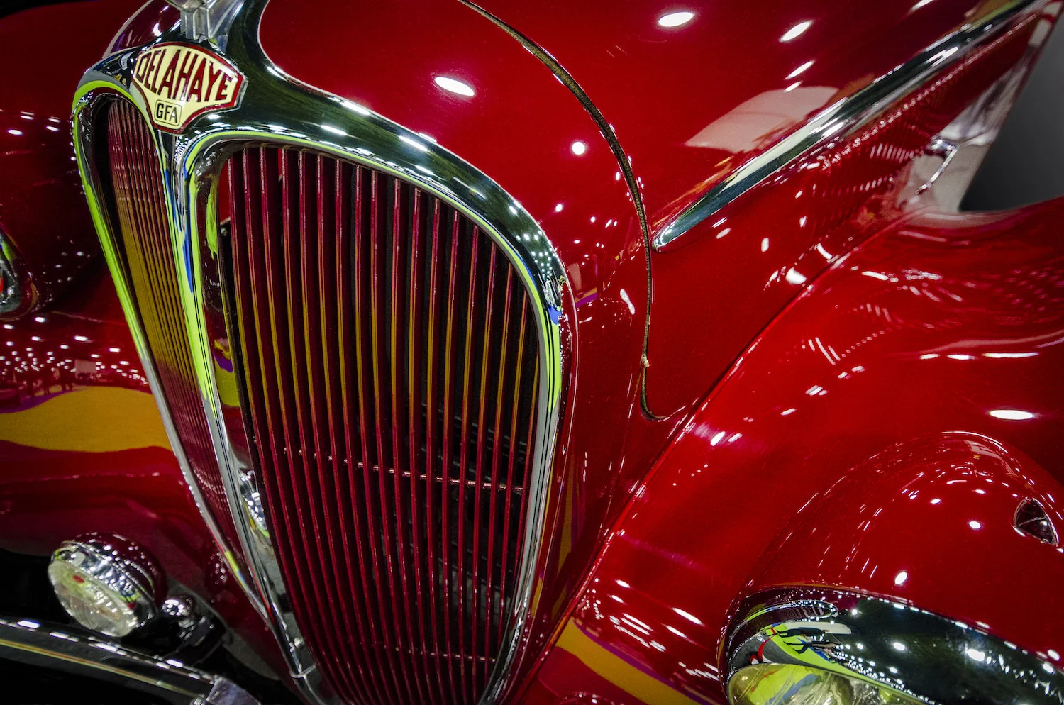 Red Delahaye Photograph