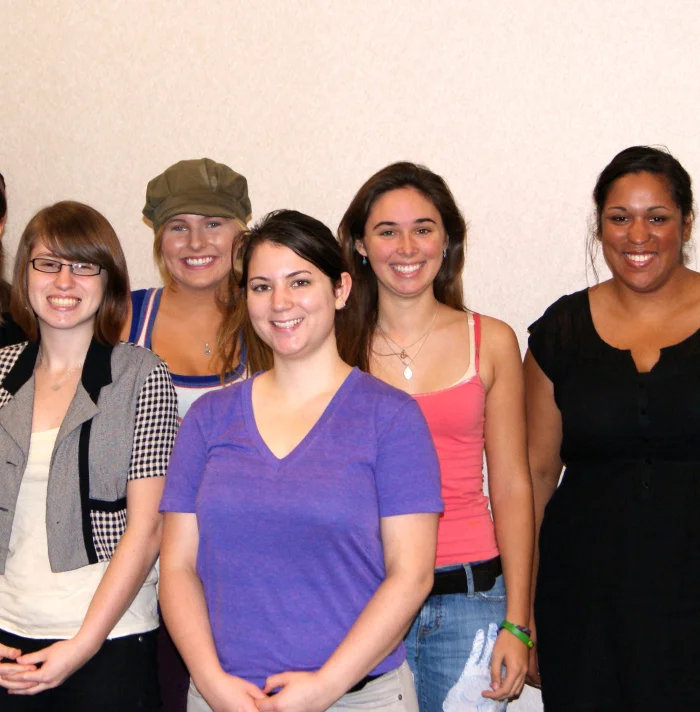 Fall 2011 : (L-R) Laura Donohue, Maura Hall, Emma Berke-Williams, Sally Derr, Mikayla Upchurch
