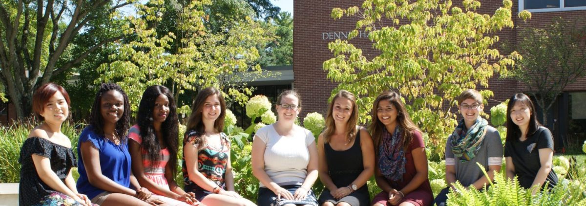 Fall 2016: (L-R) Yunjoo Shin, Leticia Maganga, Idara Udo-Inyang, Carly Taylor, Rachael Reavis, Megan Hut, Lara Khalifeh, Karli Oxford-Jordan, Seung Hyo Ki