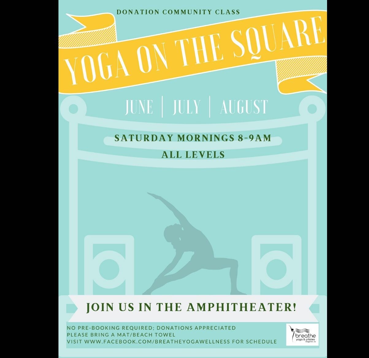 It&rsquo;s already out last Saturday!  Join Lizzie on august 27th for yoga on the square from 8-9am! 

No membership required &mdash; it&rsquo;s a donation-based class! ✨
