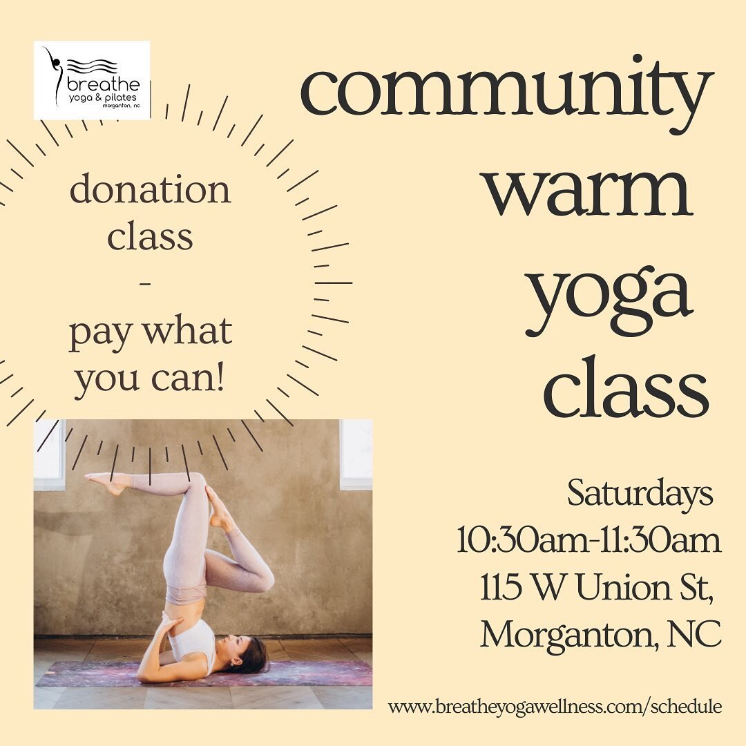 More changes this September!  Saturday morning will now be a donation-based class 🙏🏻✨

Pre-register OR show up at the door!