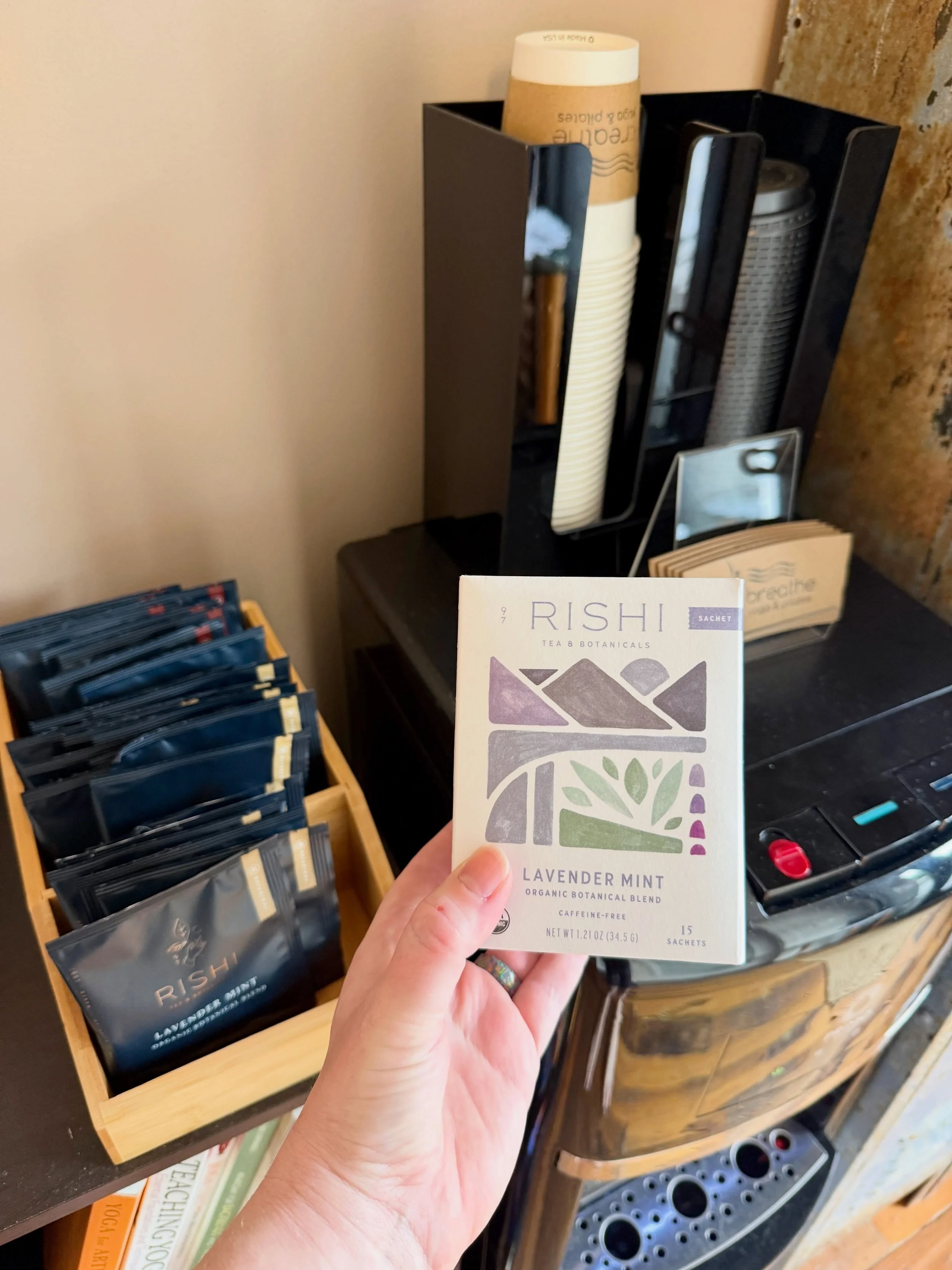 Have you been enjoying the tea station by the back entrance? 🍵 We have too! If you need to take some of the love home with you, you can pick up a box of any of the blends in the boutique! ✨