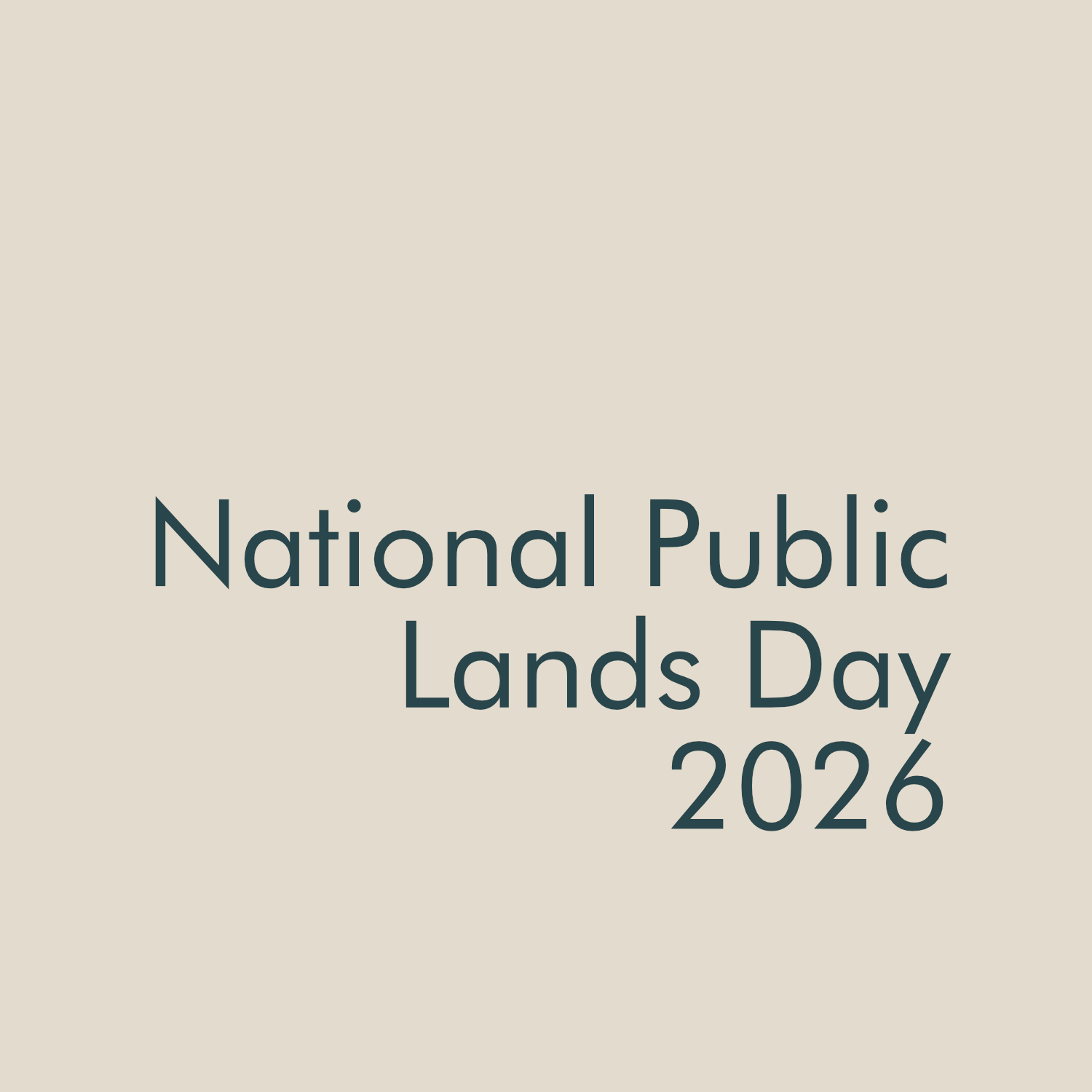 National Public Lands Day