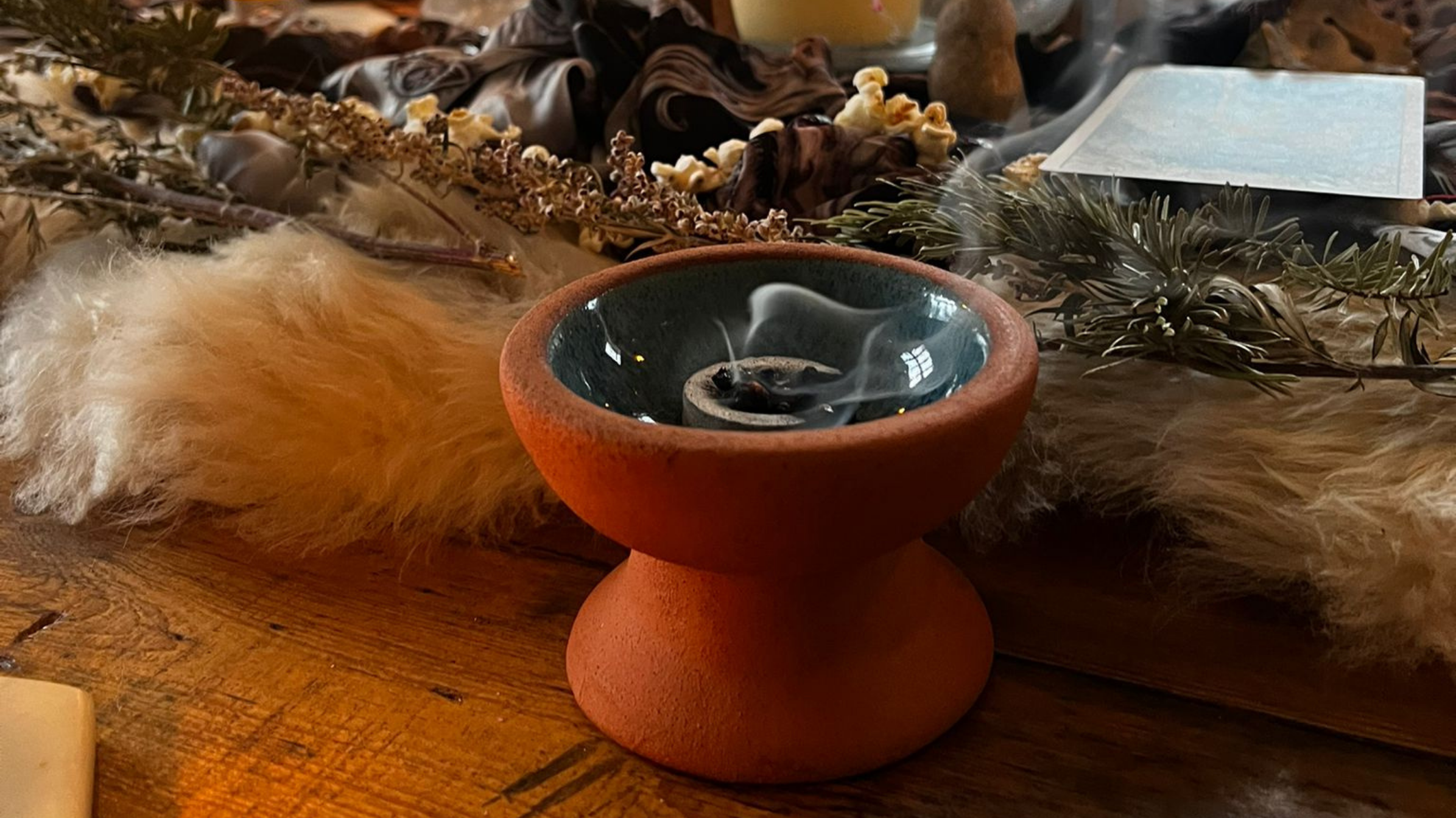 incence burner place on an altar