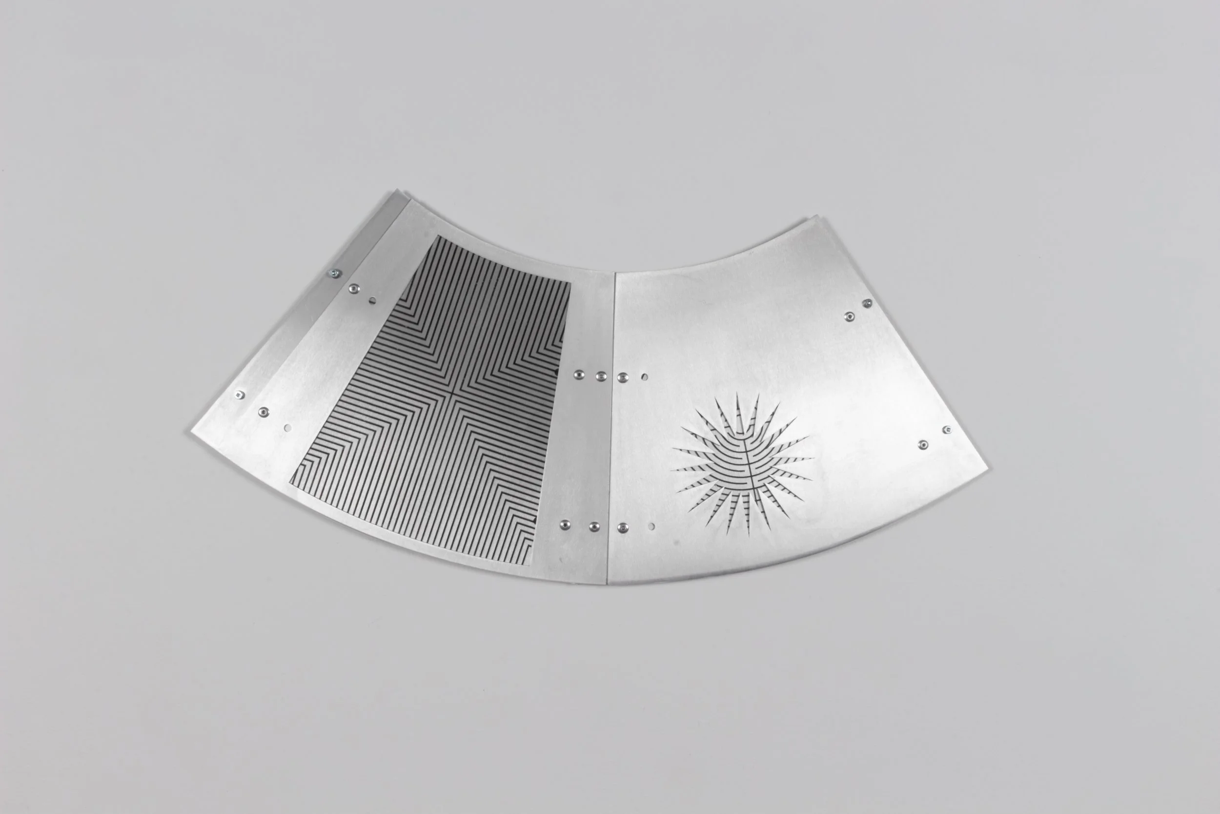 SM: Labyrinth
2025
Aluminum, Transparency, Hardware
22×14in
$1200