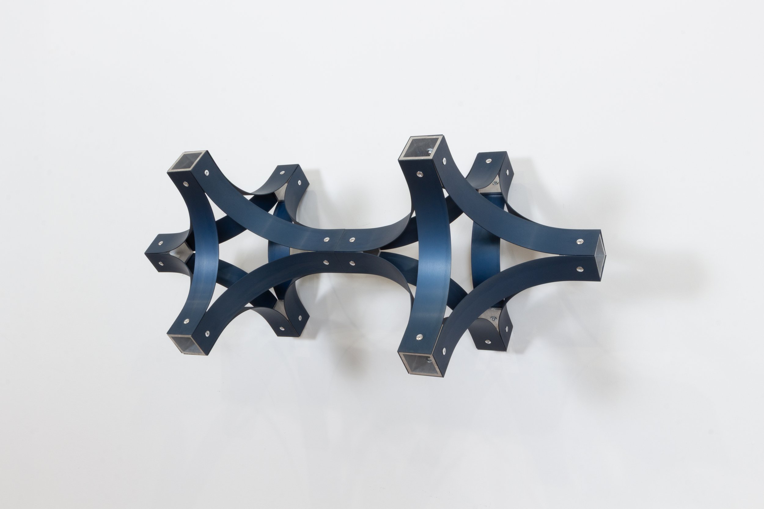 Structural Form
2025
Anodized Aluminum, Hardware
30×14×14in
$2500

Exhibited at AfterDark 
Located 126 Court St. New Haven, CT.