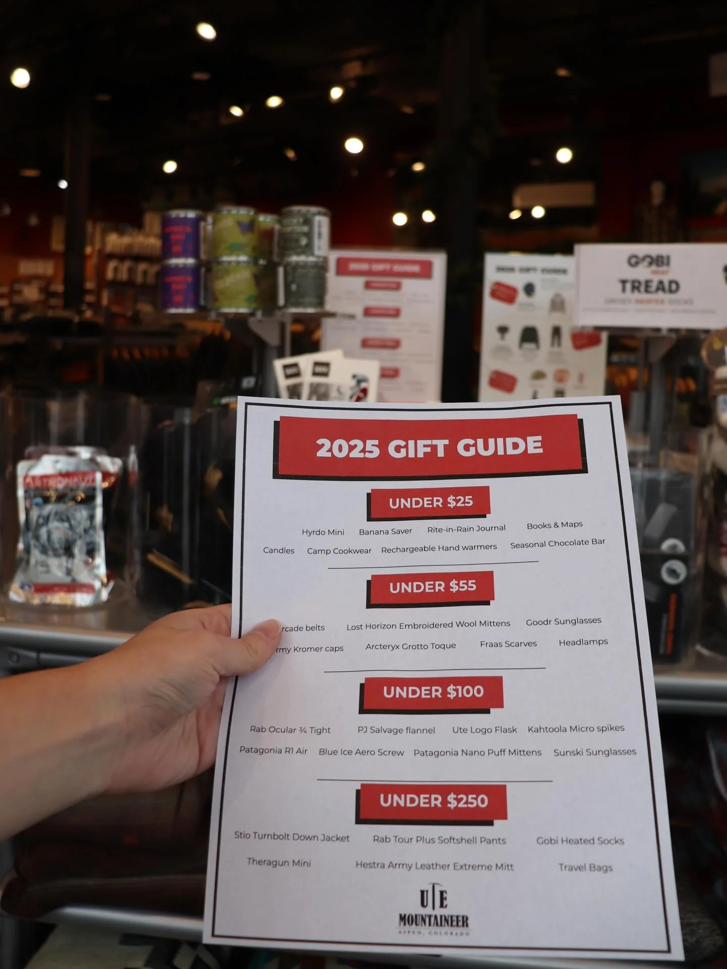 Your holiday shopping just got a whole lot easier with our 2025 Gift Guides! Stop by our store and pick up a copy, check out the top picks on our website, or ask our team of experts to help you find the perfect gift for the adventurer in your life.