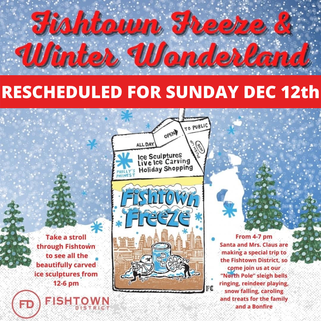 FISHTOWN FREEZE SUNDAY 12/12 — Philadelphia Distilling