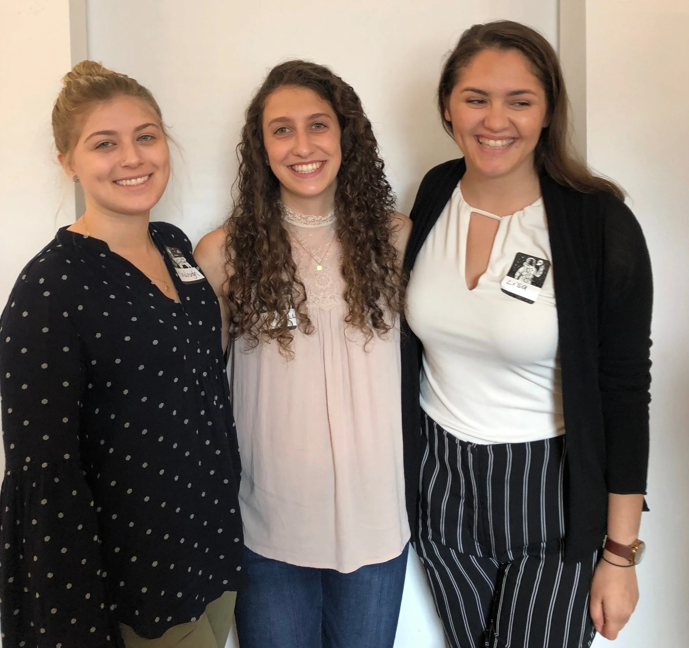 Shaleigh, Kendall and Lisa. SCBM/BMI Student Retreat 2019
