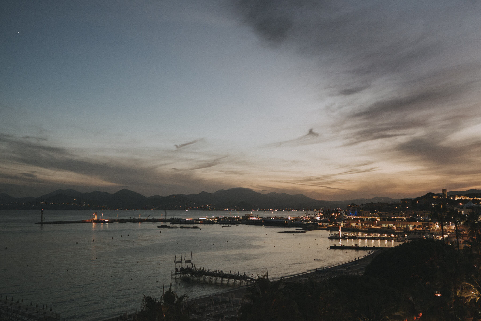 Cannes at Sunset