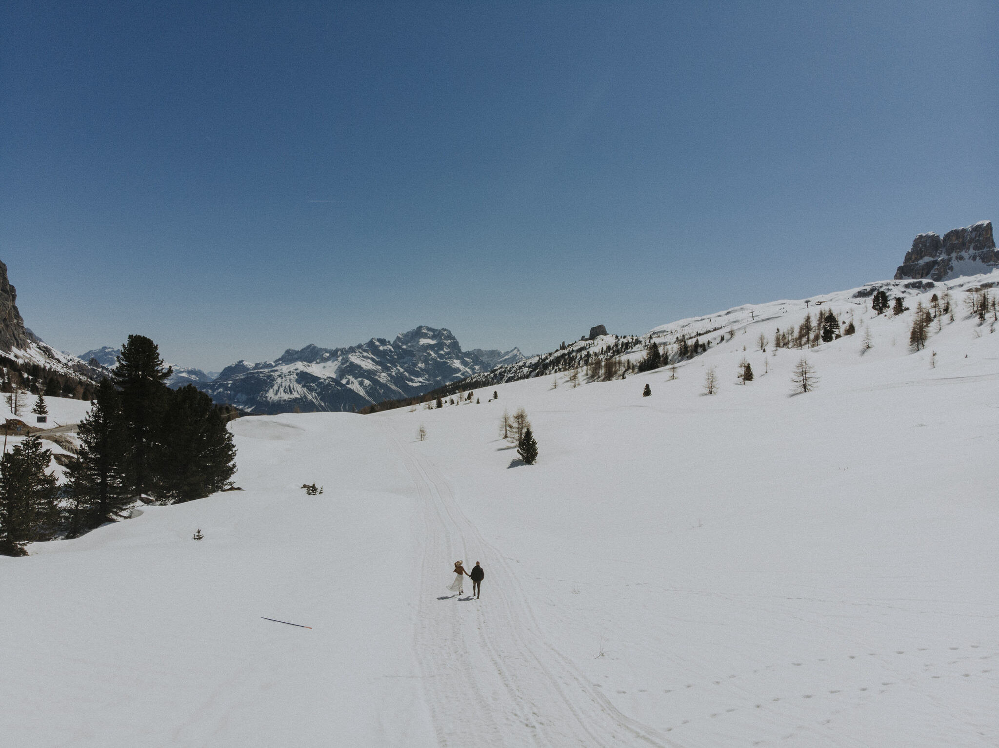 Couple in the Dolomites