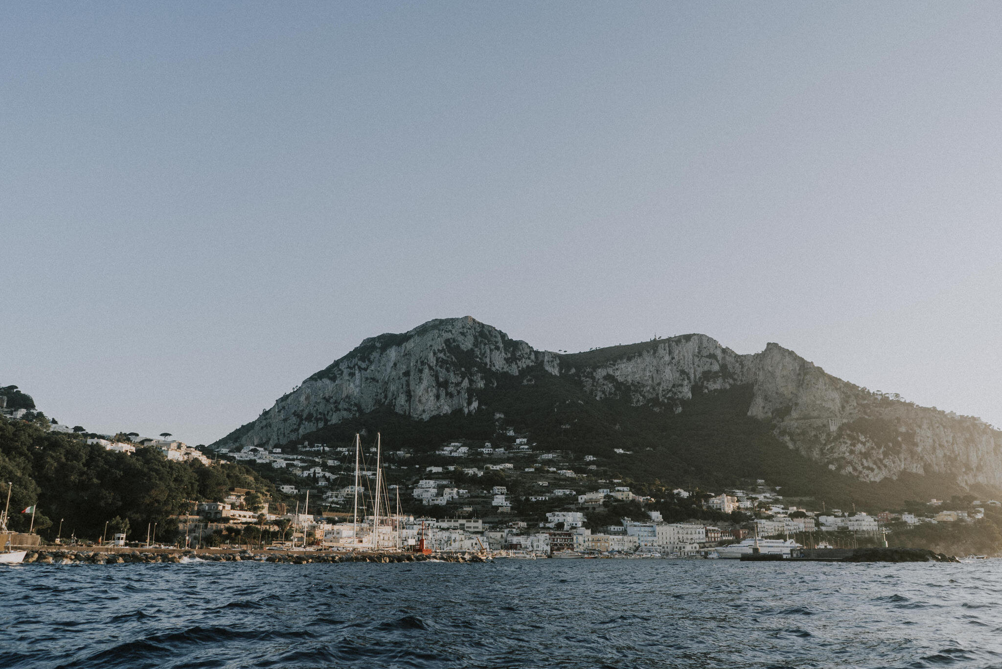 Capri Island at Sunset