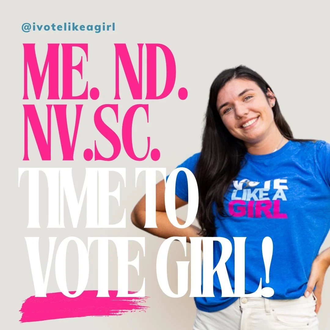 🗳️ Today is PRIMARY ELECTION DAY in #Maine #NorthDakota #Nevada and #SouthCarolina. You know what to do. If you haven't voted yet &mdash; today is the day. Bring a friend, bring your whole crew, and make your voice heard.

 #VoteLikeAGirl 💪
 &mdash