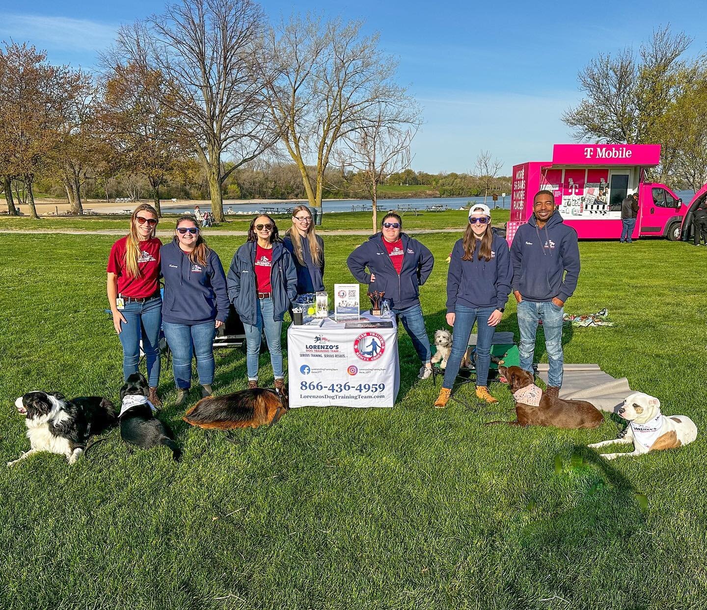 The gangs all here! The Cleveland Lorenzo&rsquo;s Dog Training Team had a blast at the Woof Walk today! Thank you for having us ASPCA Parma! #dogwalk #dogtraining #dogtrainer #communityfirst #cleveland #clevelandevents