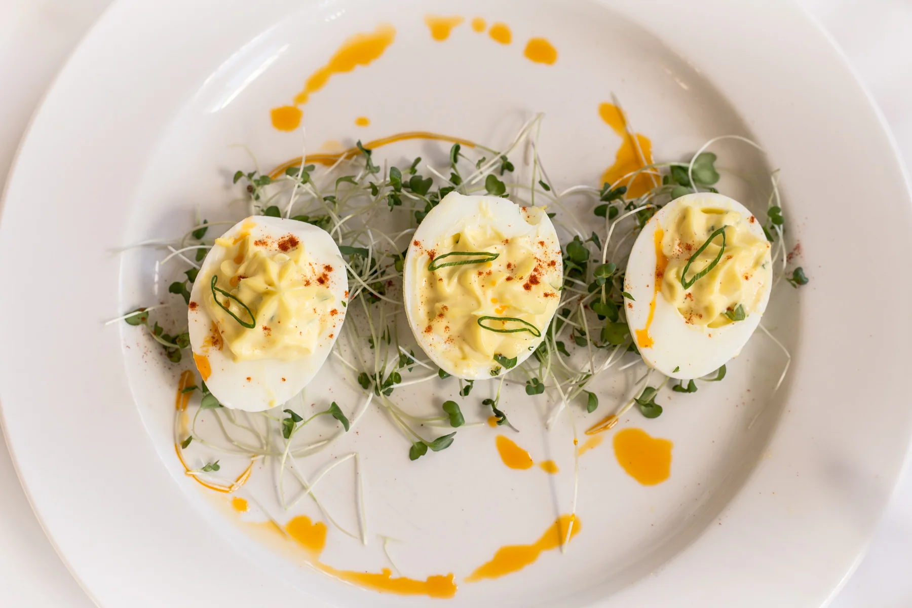 TRUFFLE DEVILED EGG - parmesan, smoked sea salt