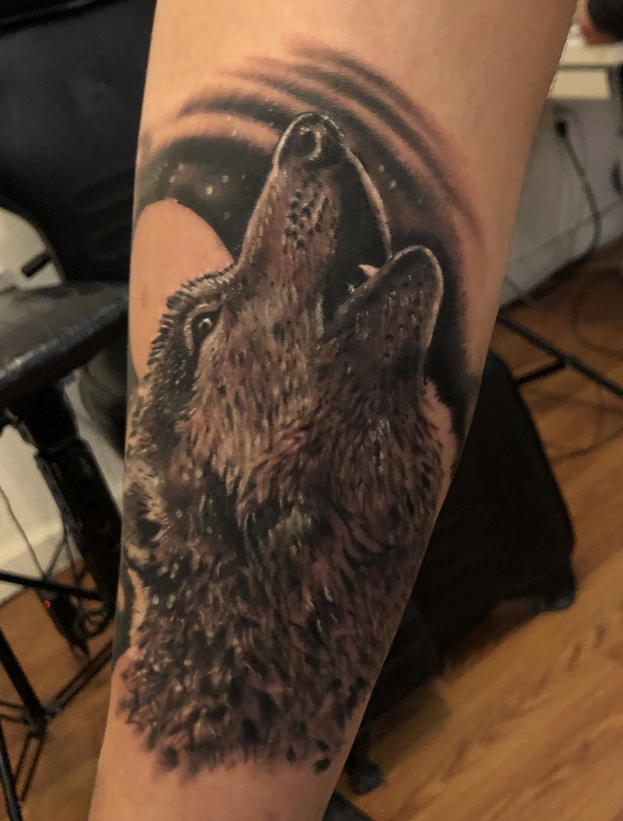 Howling wolf Tattoo
