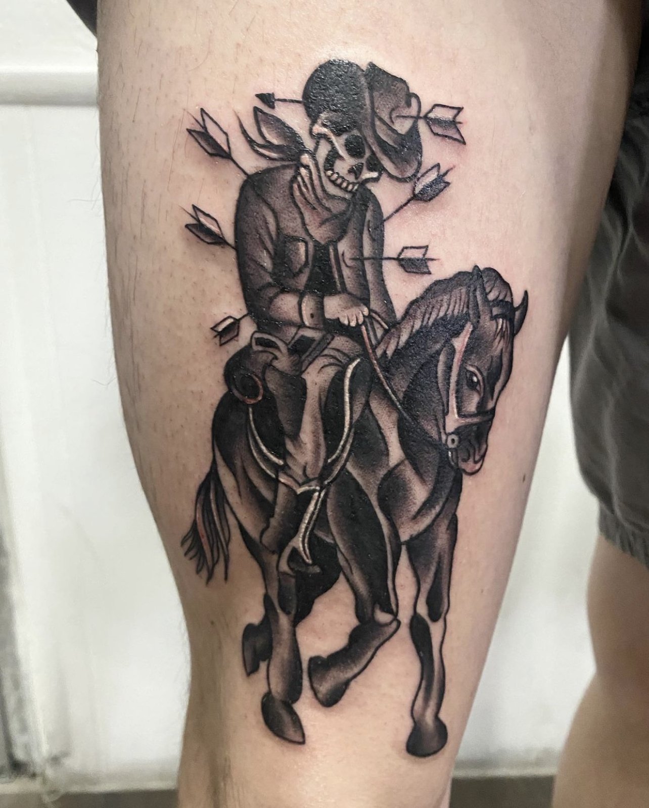 35 Wonderful Cowboy Horse Tattoos