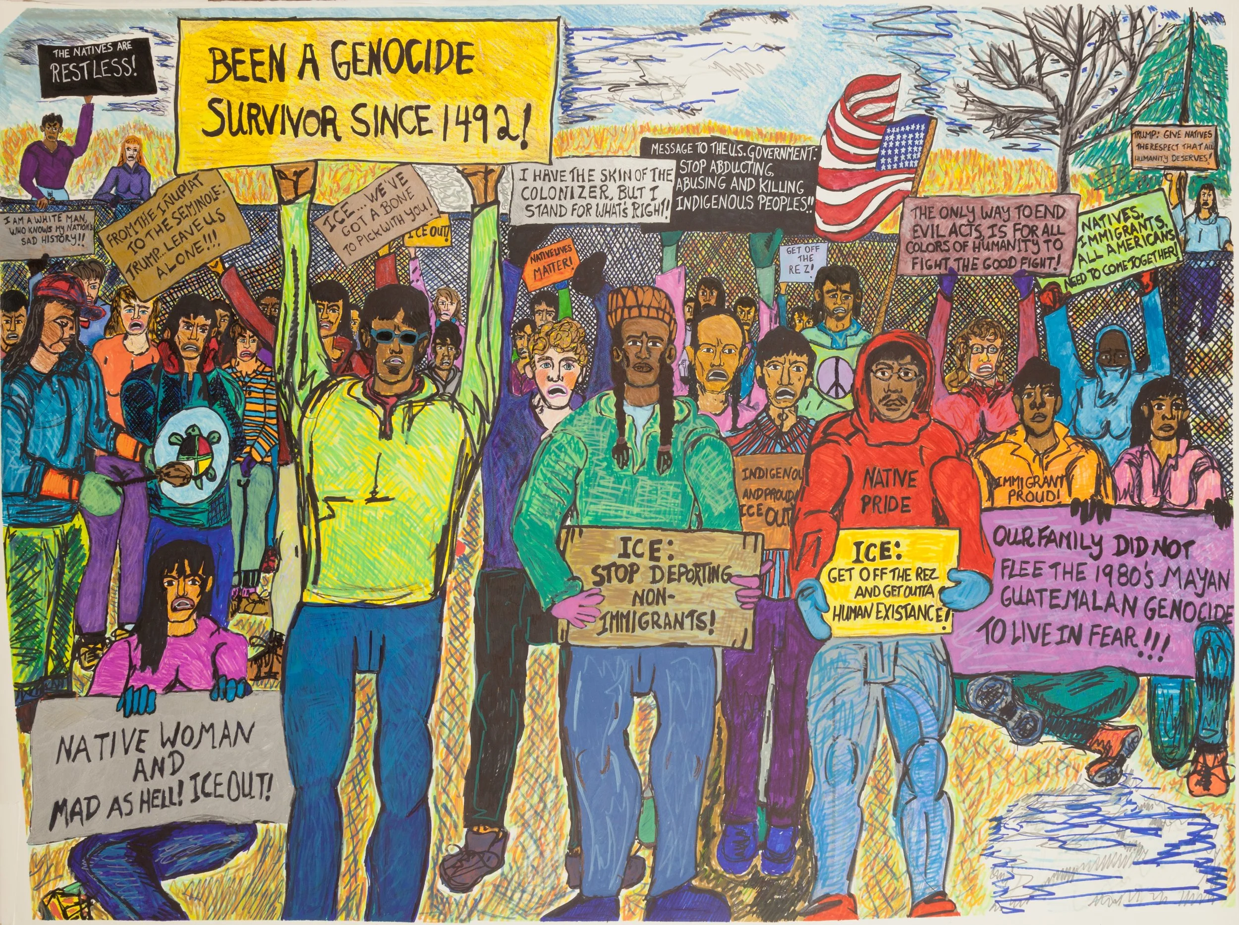 Indigenous I.C.E. Protest