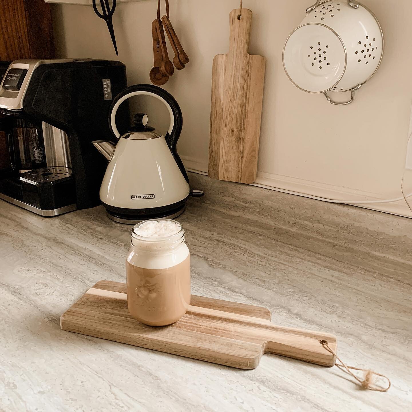 Just doing lots of mundane adulting type things this Wednesday morning, but my coffee turned out perfect and deserved a &lsquo;lil snap. 📷 Enjoying a still moment as my son plays with his trains and I gear up to do a million loads of laundry today. 