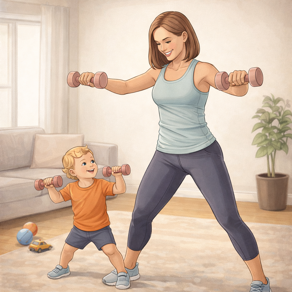 How to Work Out With Kids at Home (Without Losing Your Mind)