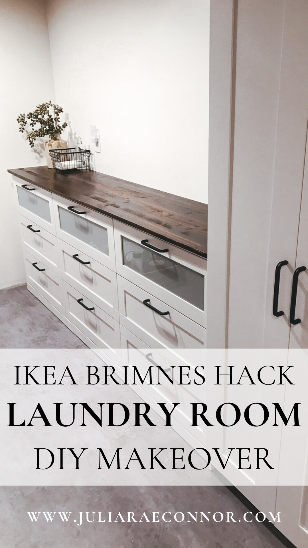 DIY Laundry Room Makeover on a Budget (IKEA Hack) — Julia Connor