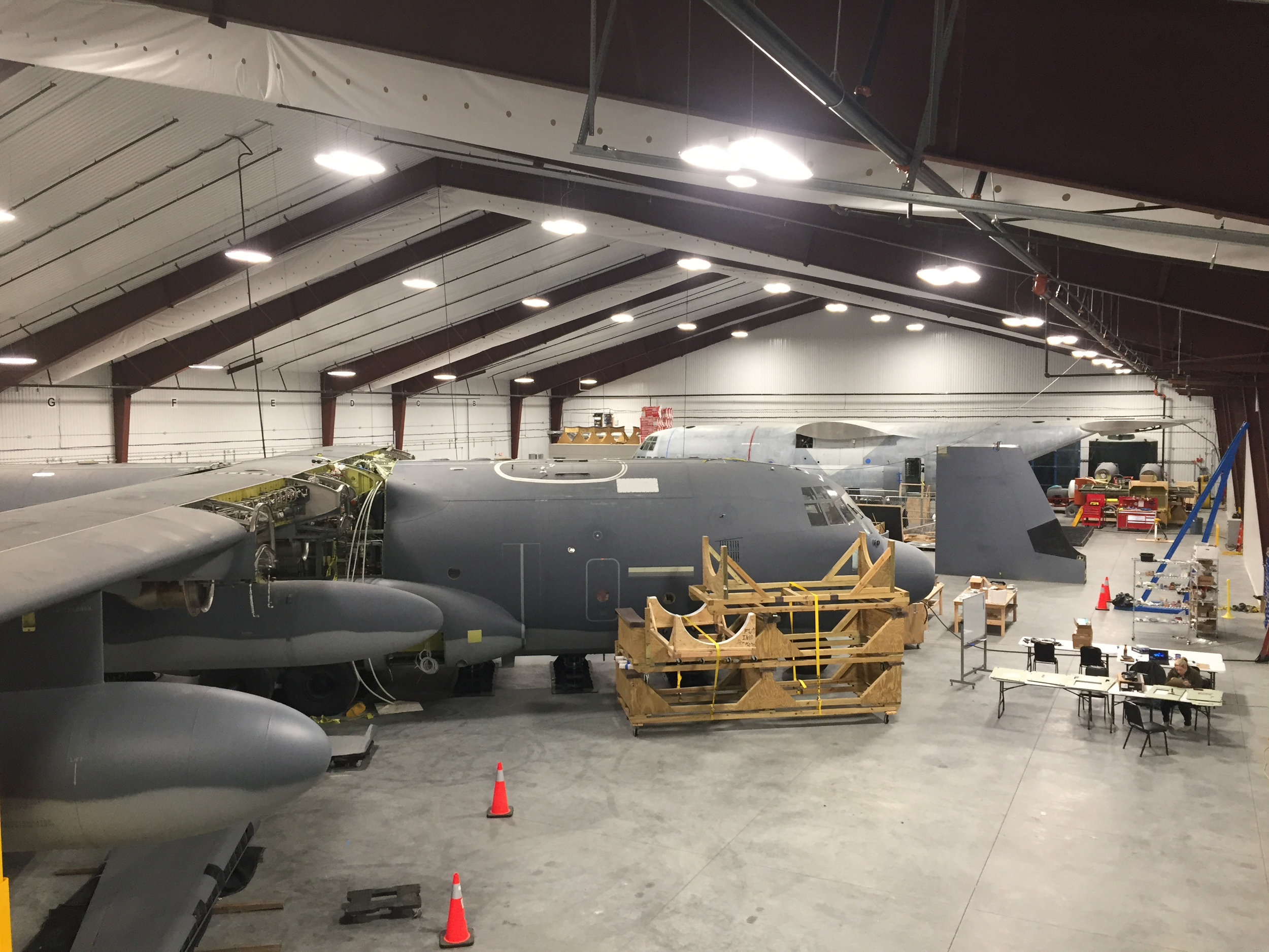 C-130 Fuselage Trainers Under Construction