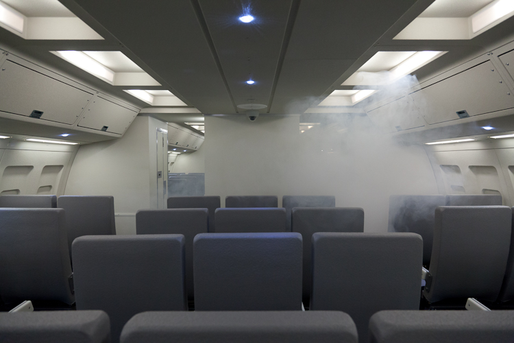 Federal Air Marshals Train With Smoke In The Cabin