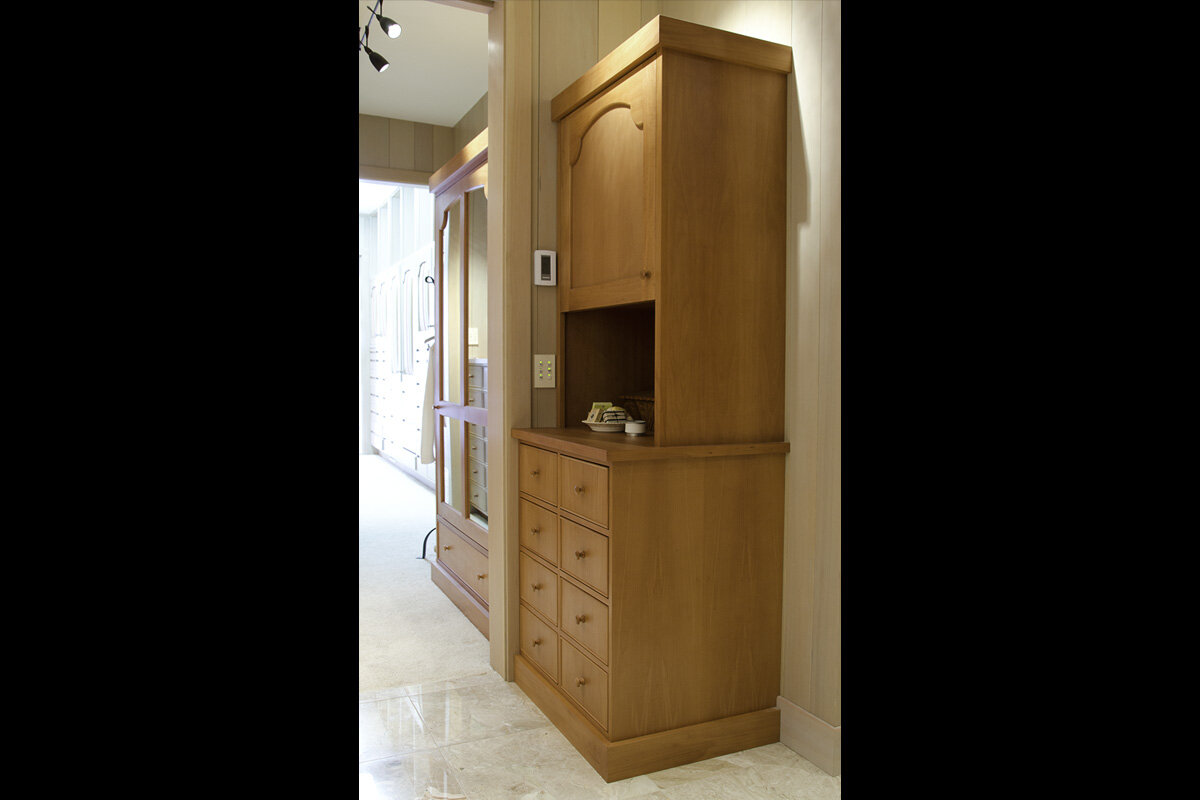  Built-In Linen Cabinet -  German Pearwood  