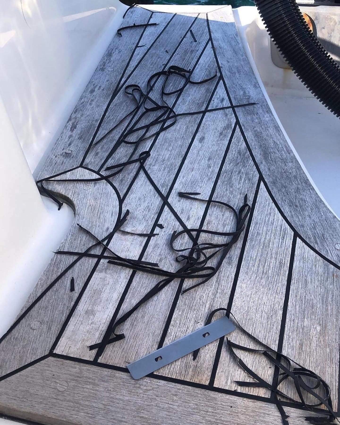 Proud caulking in your deck seams will lead to failure and water intrusion. Have your deck periodically serviced to keep it performing as it should. Call us today! 🧤💫🛥🛳 #teamteakworks