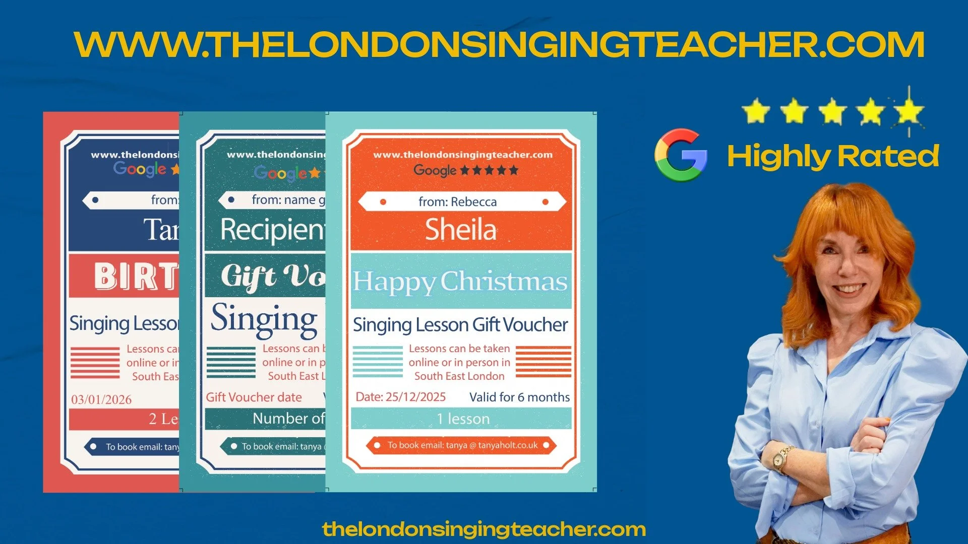 Singing Lessons Gift Singing Lessons Vouchers — Tanya Holt