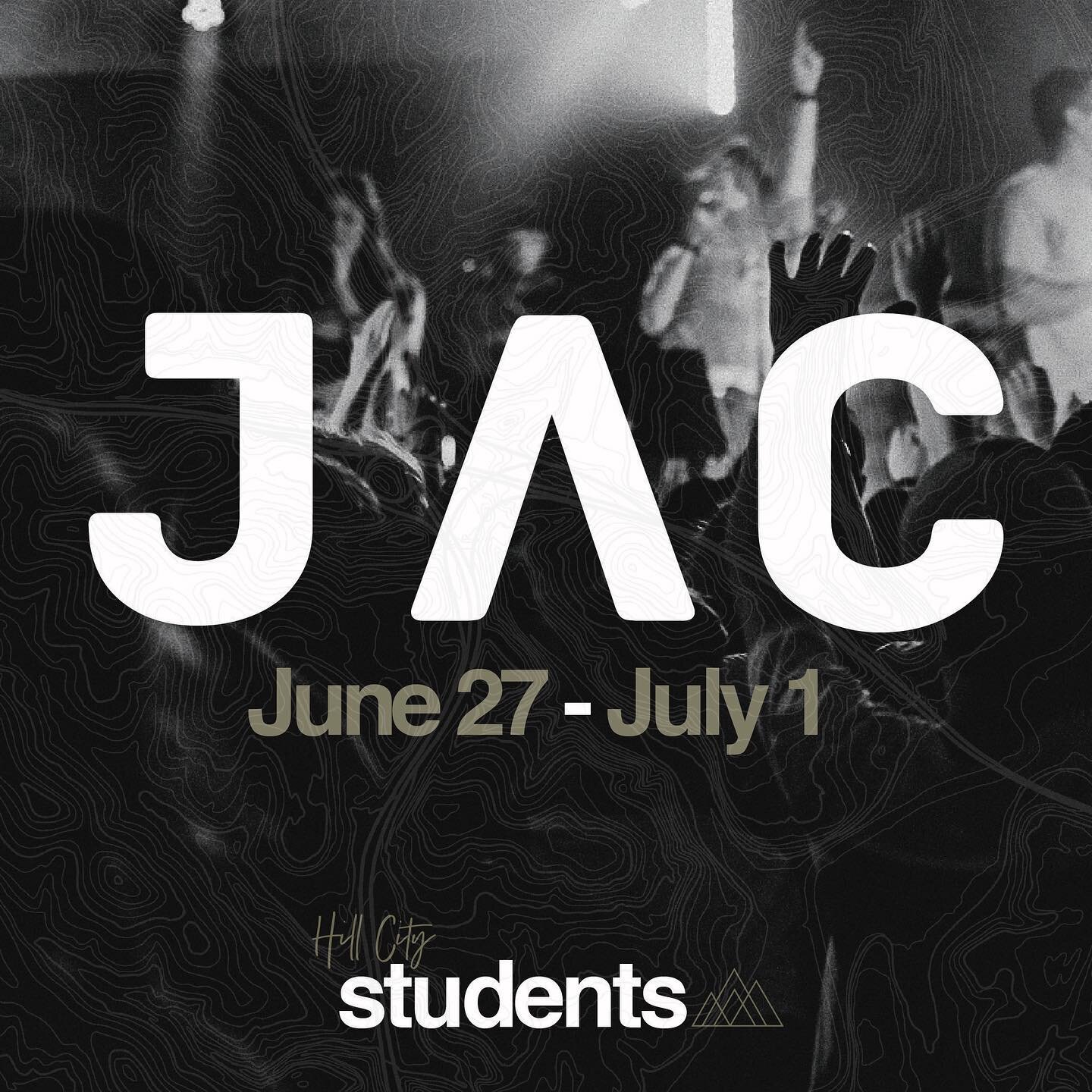 JAC registration is LIVE! Shoot us a DM to get the registration link. If you don&rsquo;t know what JAC is, it&rsquo;s our summer camp that takes place between June 27-July 1. We have a ton of fun, but more importantly spend time drawing closer to God