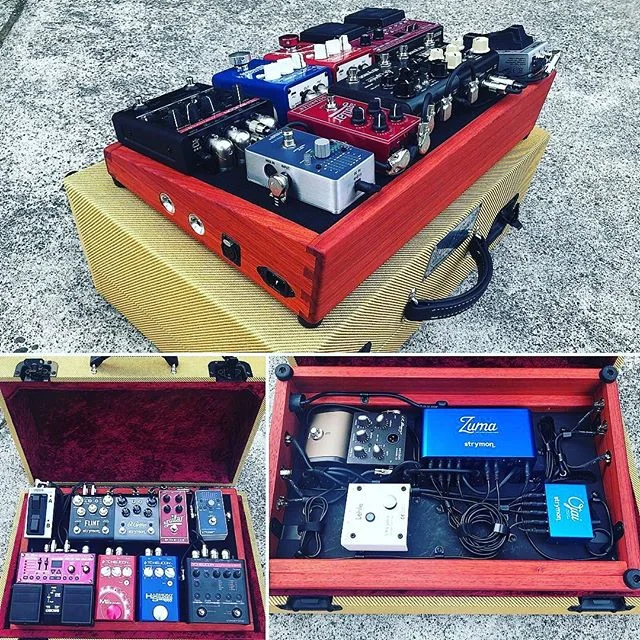 Woodlander Live Looper Pedal Board for Vocal and Guitar Effects