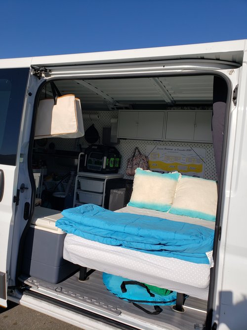 2019 Simple Ikea Camper Van Build For, Camper Van Bed Frame Ideas