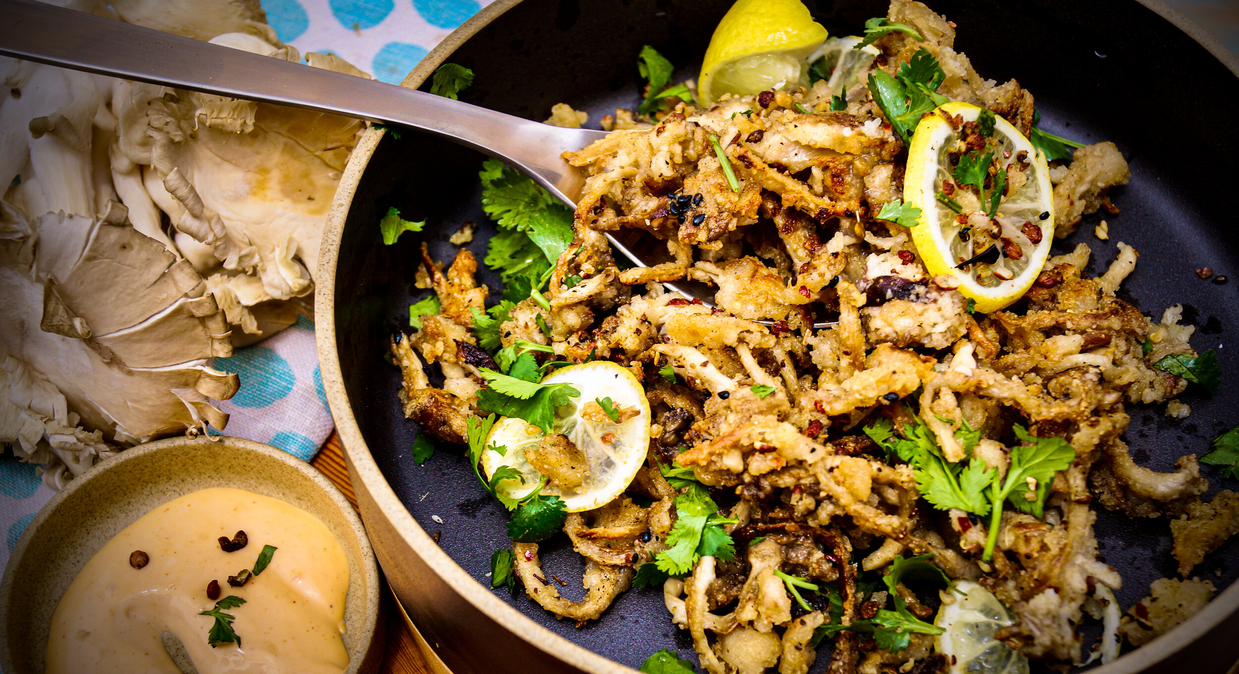 Blue Oyster Mushroom Calamari (Copy)